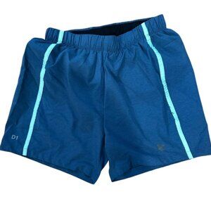 Asics Blue Men's Shorts with Light Blue Stripes